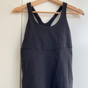 Lululemon Black Racerback Top w/ Mesh Back (Size 8)